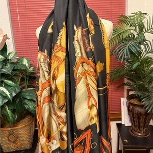 Equestrian Print Scarf